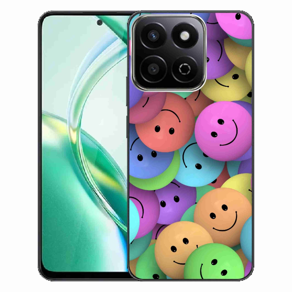 Zselés borító mmCase a Honor 200 Smart 5G készülékhez - színes smiley-k