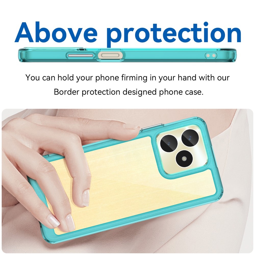 Gél tok fix hátlappal a Realme C51/C53 készülékhez - világoskék színben