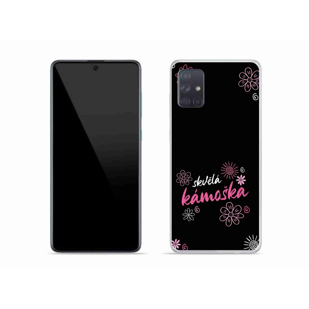 Gél borító mmCase Samsung Galaxy A51 - nagyszerű haver fekete háttérrel