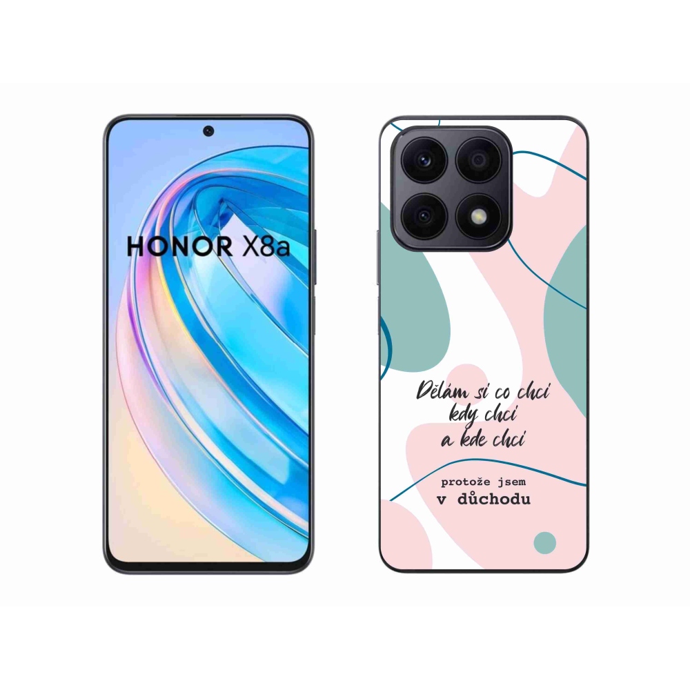 Gél borító mmCase a Honor X8a készülékhez - vicces szöveg 10 fehér háttér