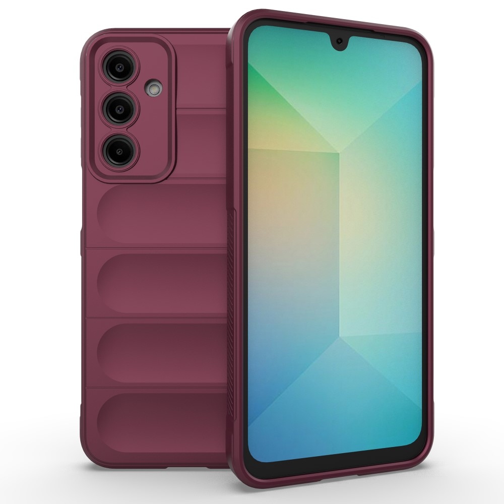 Rugg tartós zselés tok Samsung Galaxy A16 4G/5G készülékhez - bordó színű
