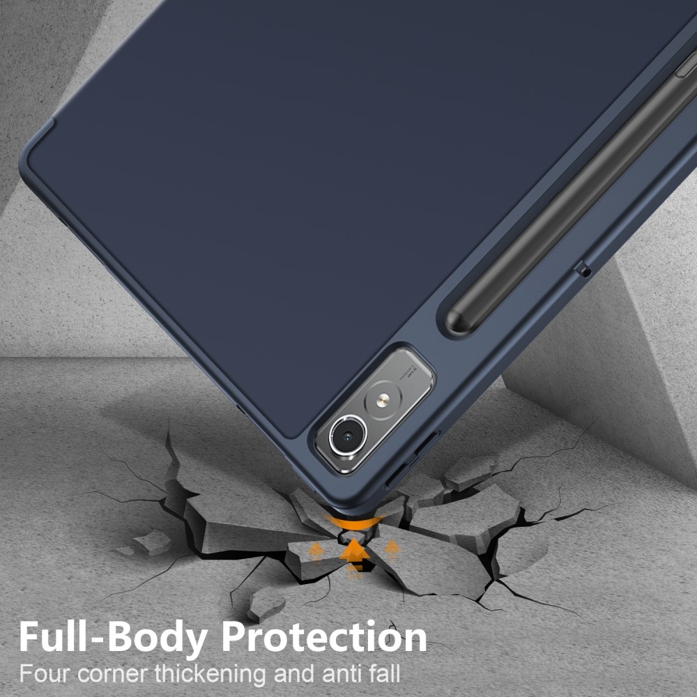 Ügyes záró tok Lenovo Tab P12 táblagéphez - sötétkék