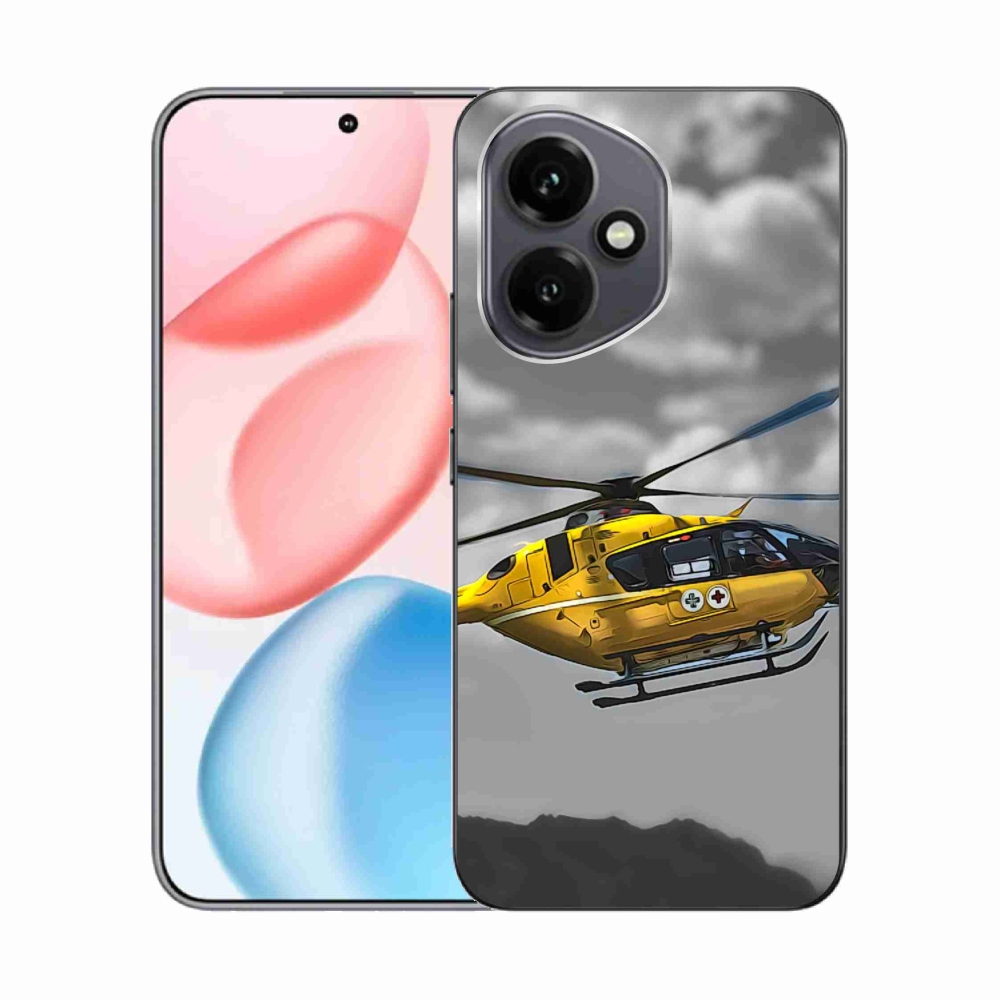 Zselés borítás mmCase a Honor 400-hoz - sárga helikopterhez