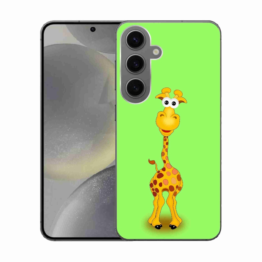 Zselés borítás mmCase Samsung Galaxy S24 készülékhez - rajzfilm zsiráf