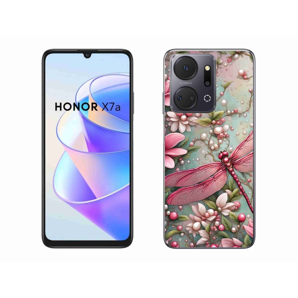 Zselés borítás mmCase a Honor X7a készülékhez - szitakötő