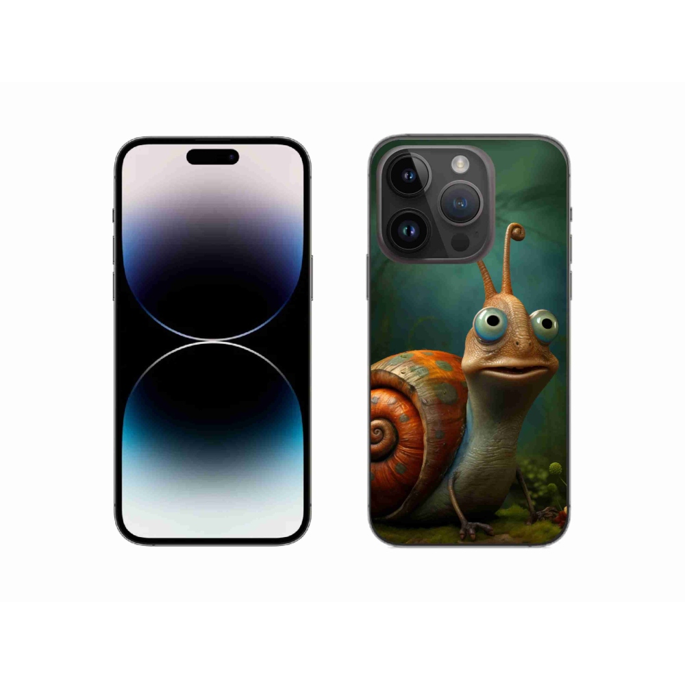 Zselés borítás mmCase iPhone 14 Pro készülékhez - csiga