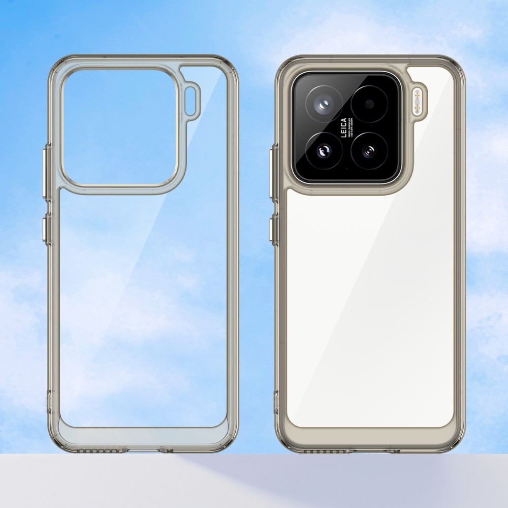 Gél tok fix hátlappal Xiaomi 15-öshöz - szürke