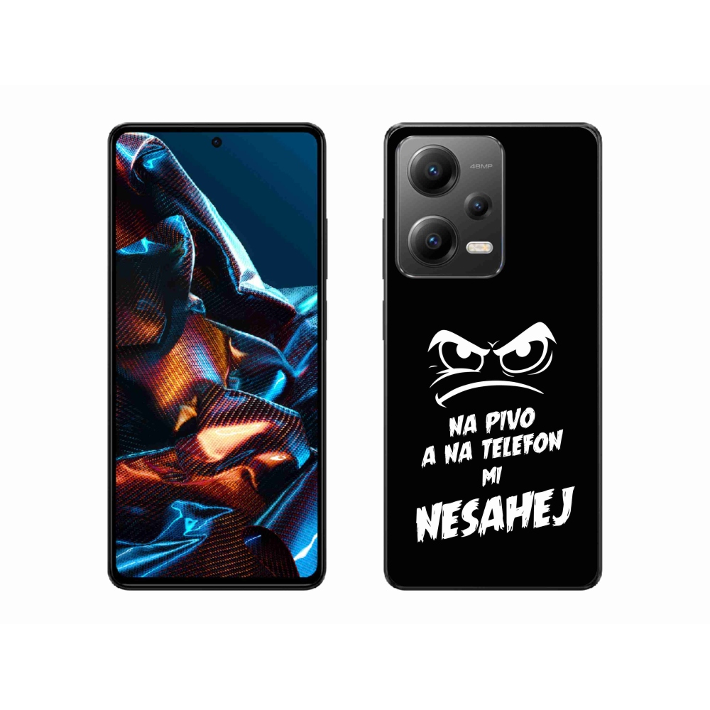 Gél borítás mmCase a Xiaomi Redmi Note 12 Pro 5G - sör motívum 2 fekete háttérrel