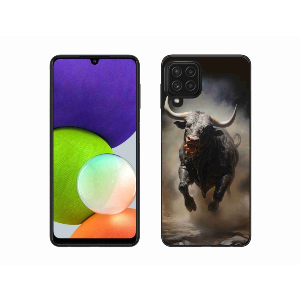 Gél borítás mmCase Samsung Galaxy A22 4G - dühös bika - Samsung Galaxy A22 4G - dühös bika