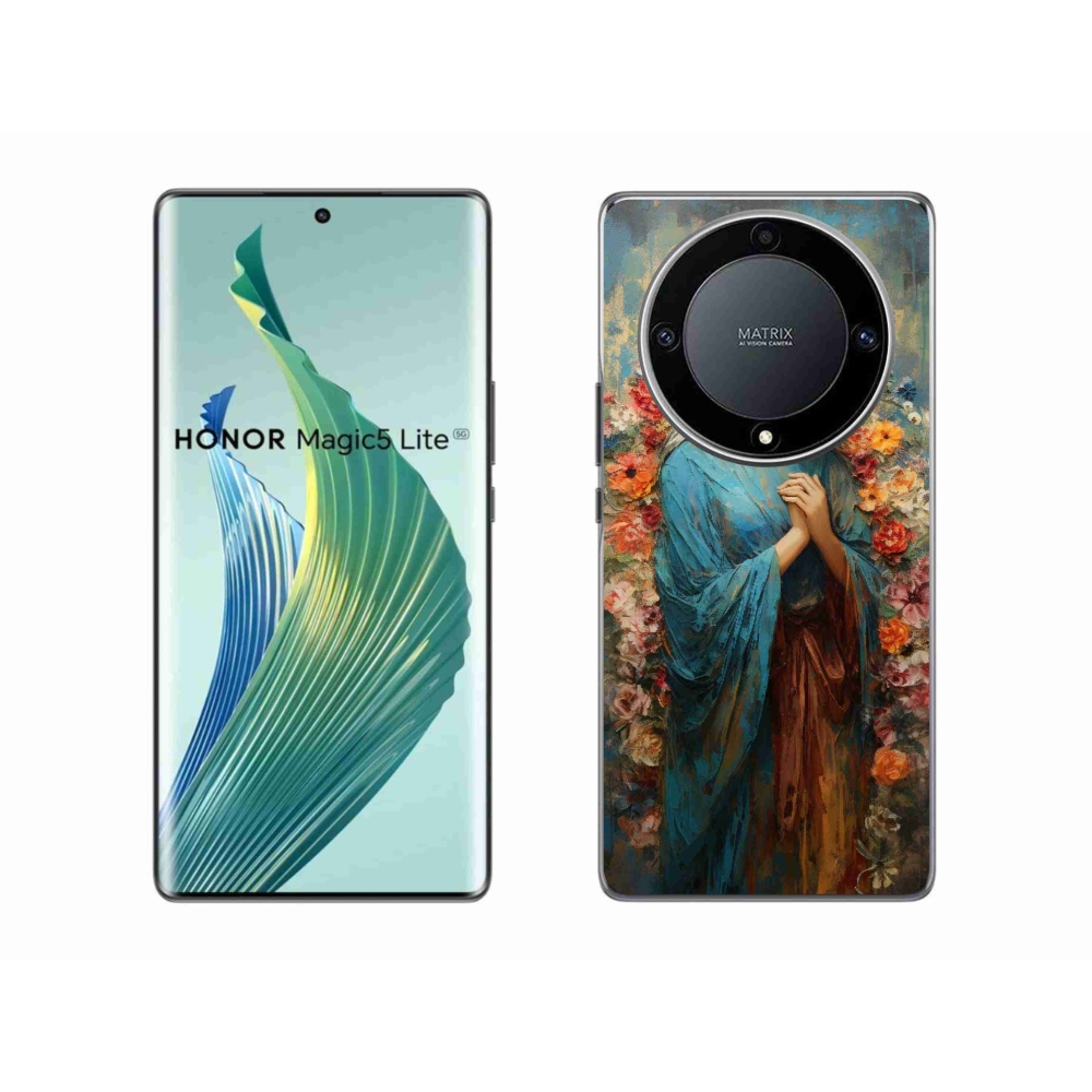 Gél borítás mmCase a Honor Magic 5 Lite 5G számára - szent nő