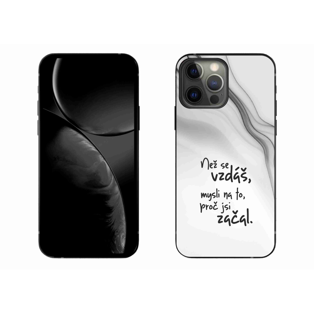 Gél borítás mmCase iPhone 13 Pro Max 6.7 - idézem 2 fehér háttér