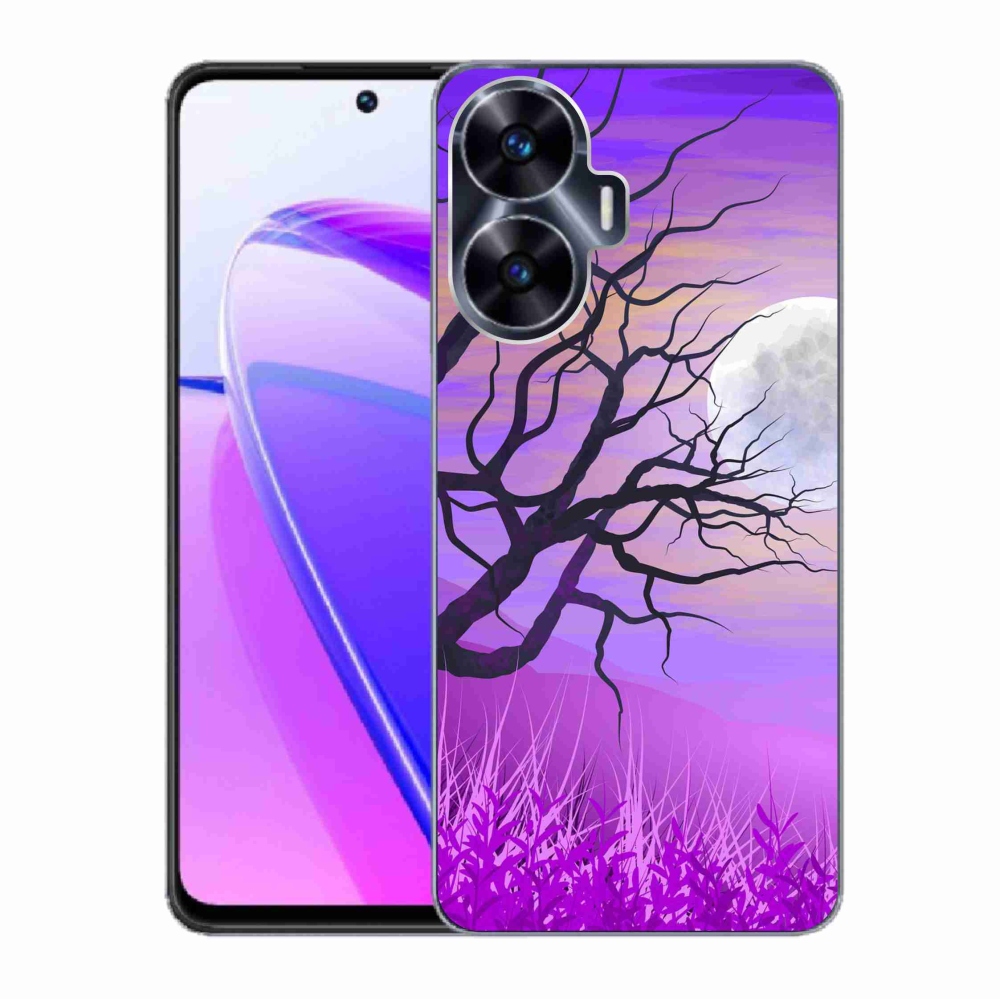 Gél tok mmCase a Realme C55 készülékhez - rajzfilmes kidőlt fa