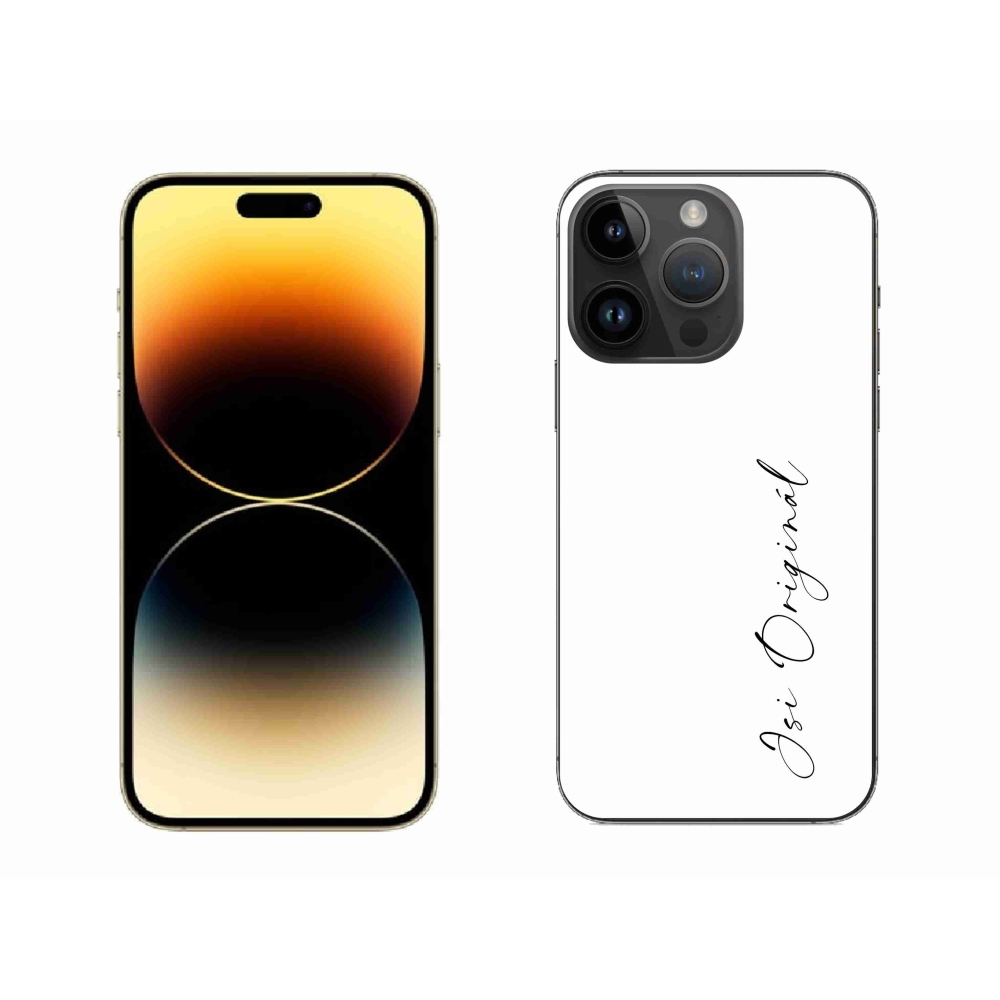 Gél borítás mmCase iPhone 14 Pro Max 6.7 - te vagy az eredeti fehér háttér