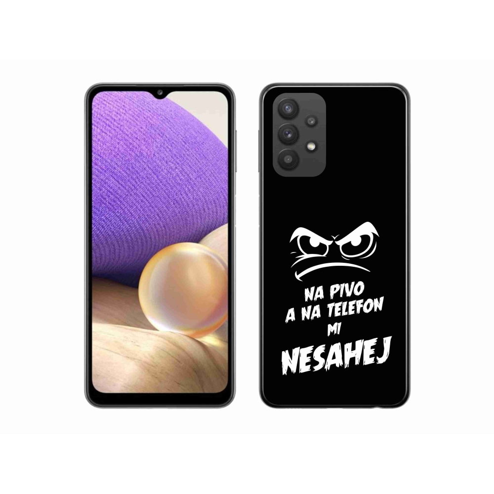 Gél borítás mmCase Samsung Galaxy A32 5G - sör motívum 2 fekete háttérrel