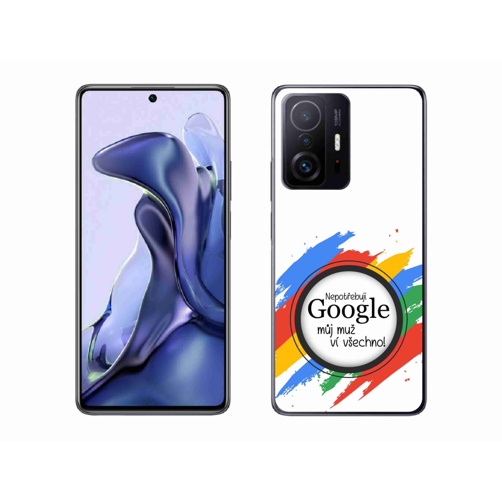 Gél borító mmCase a Xiaomi 11T - az ember mindent tud fehér háttérrel