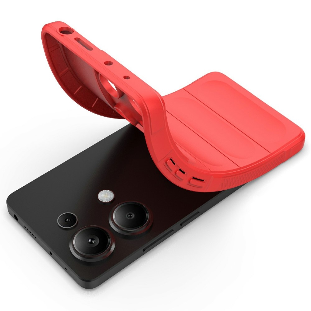 Rugg tartós zselés tok Xiaomi Redmi Note 14S-hez - piros
