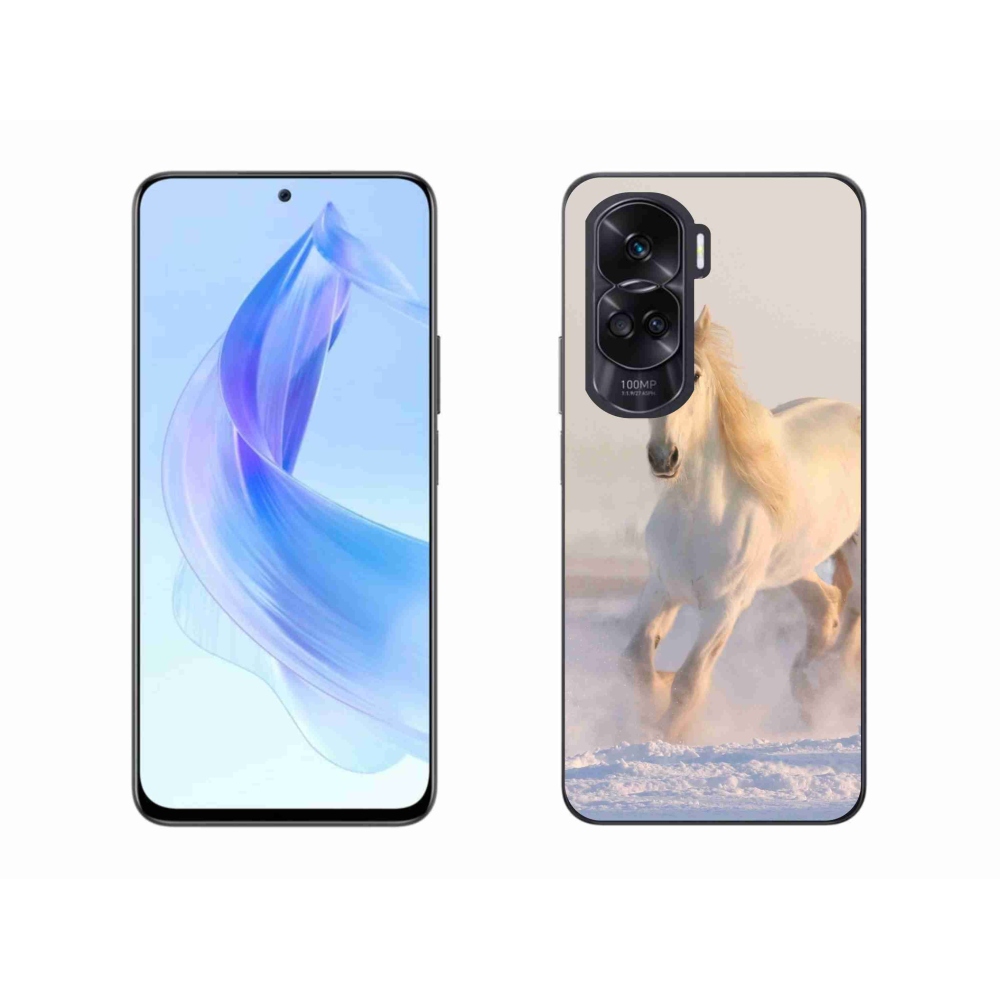 Gél tok mmCase a Honor 90 Lite számára - ló a hóban