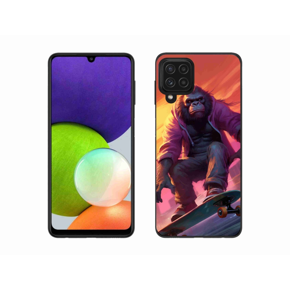 Zselés borítás mmCase Samsung Galaxy A22 4G - gorilla gördeszkán