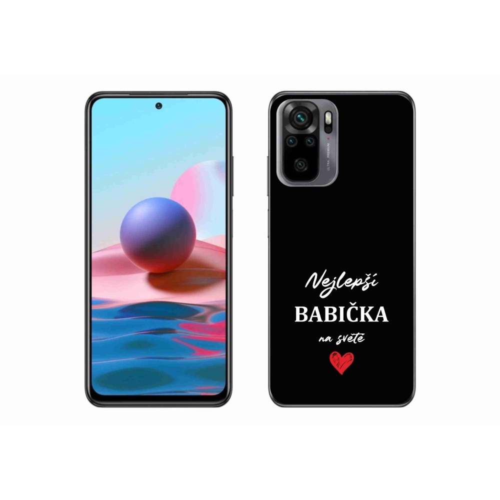 Gél borító mmCase a Xiaomi Redmi Note 10S-hez - a legjobb nagymama 1 fekete háttérrel