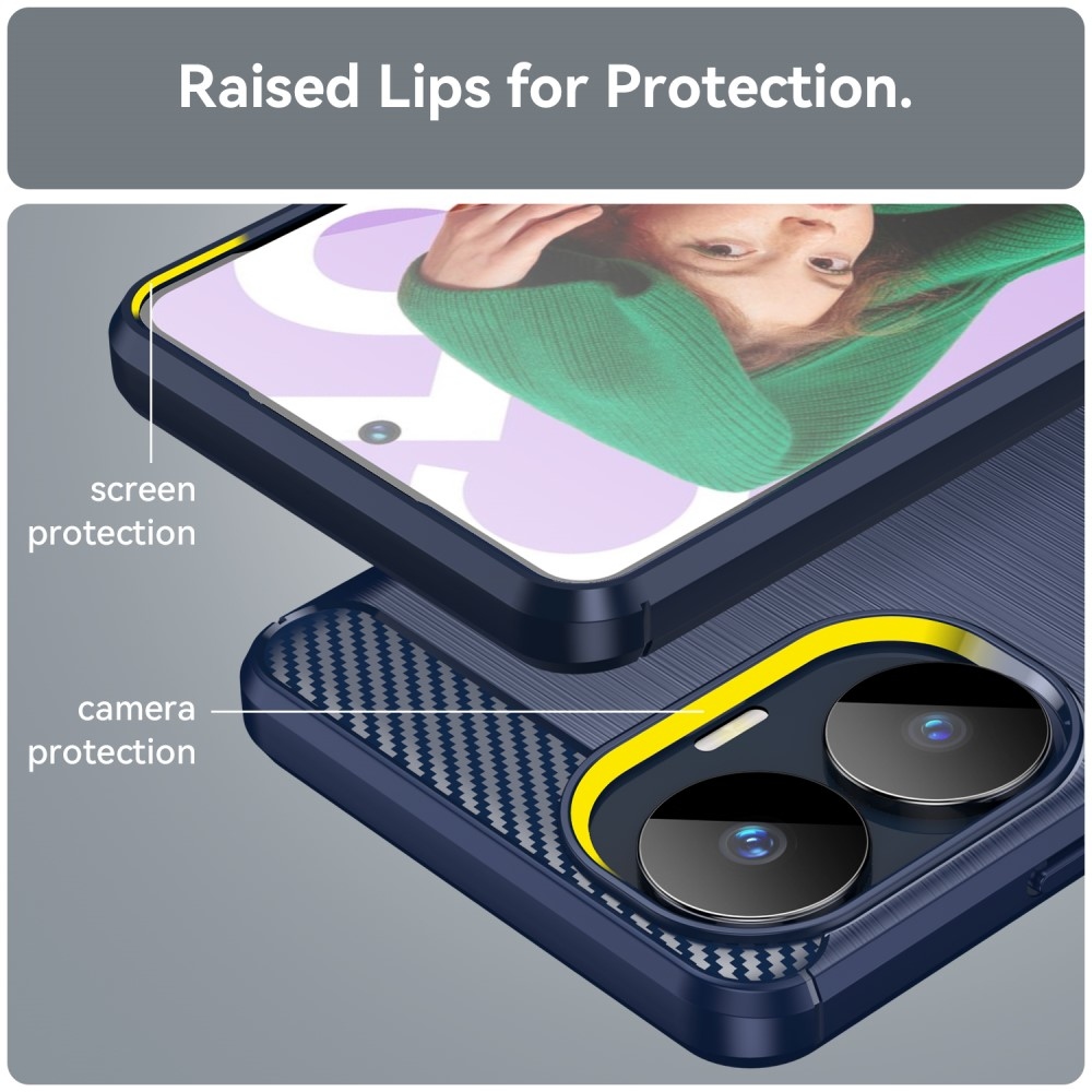 Szénálló zselés tok a Realme C55 készülékhez - kék