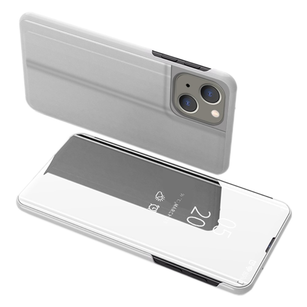 Felületi matt elülső borítás iPhone 15 készülékhez - ezüst