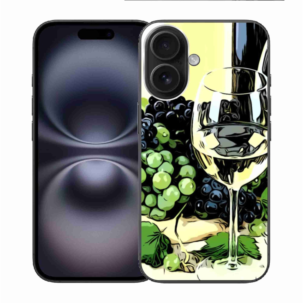 Gél borítás mmCase iPhone 16 készülékhez - borospohár