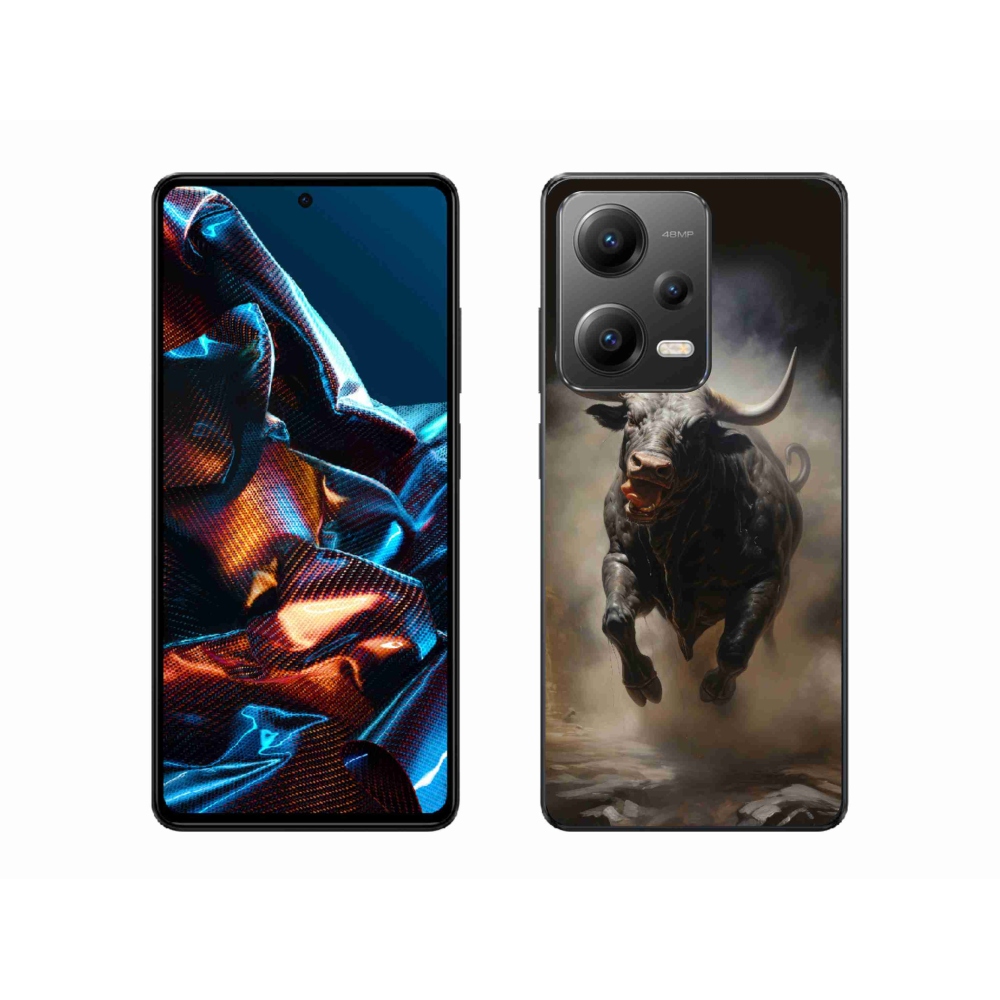 Gél borítás mmCase a Xiaomi Redmi Note 12 Pro 5G számára - dühös bika