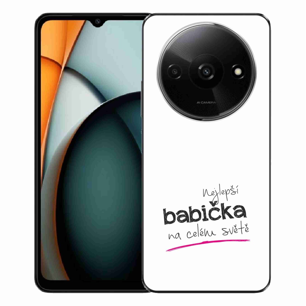 Gél borító mmCase a Xiaomi Redmi A3-on - a legjobb nagymama 4 fehér háttérrel