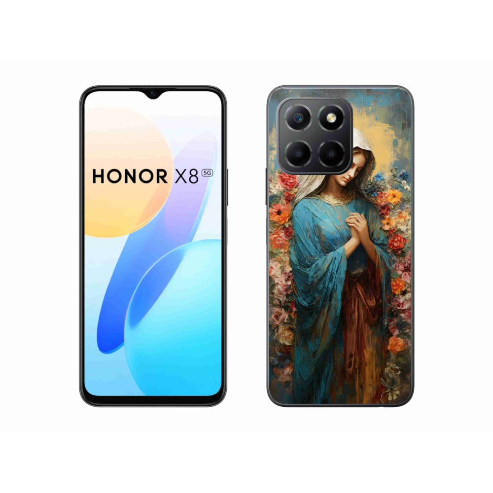 Zselés borítás mmCase a Honor X8 5G számára - szent nő