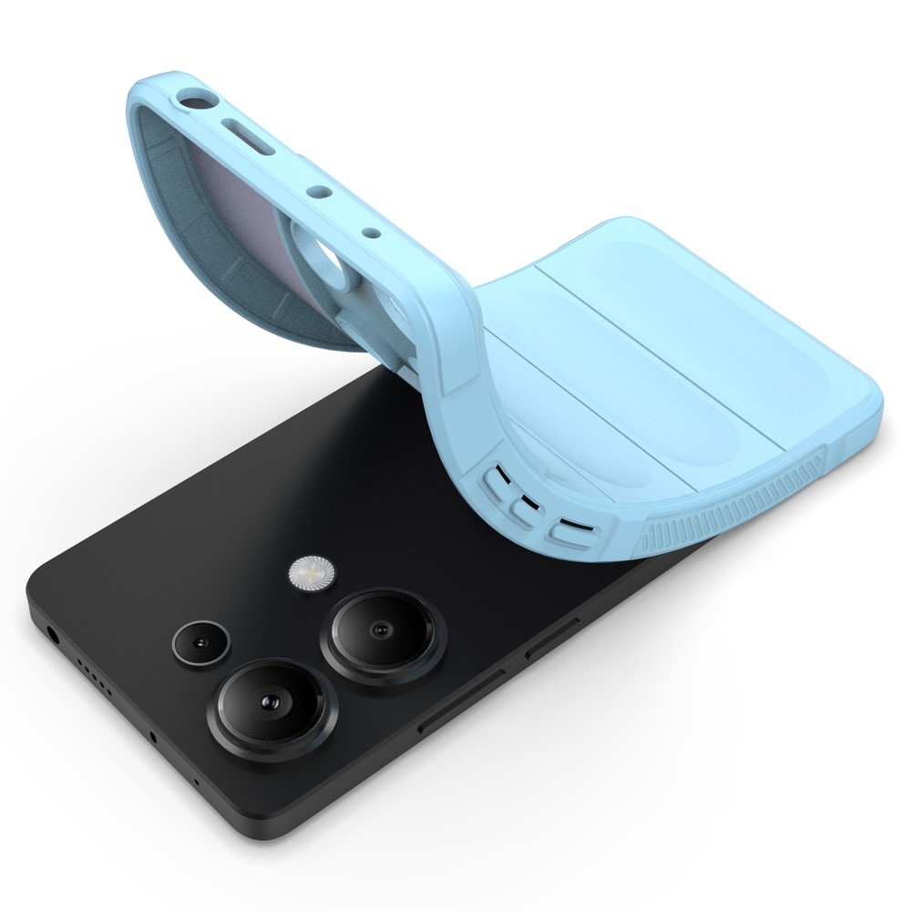 Rugg tartós zselés tok Xiaomi Redmi Note 13 Pro 4G/Poco M6 Pro - világoskék színben