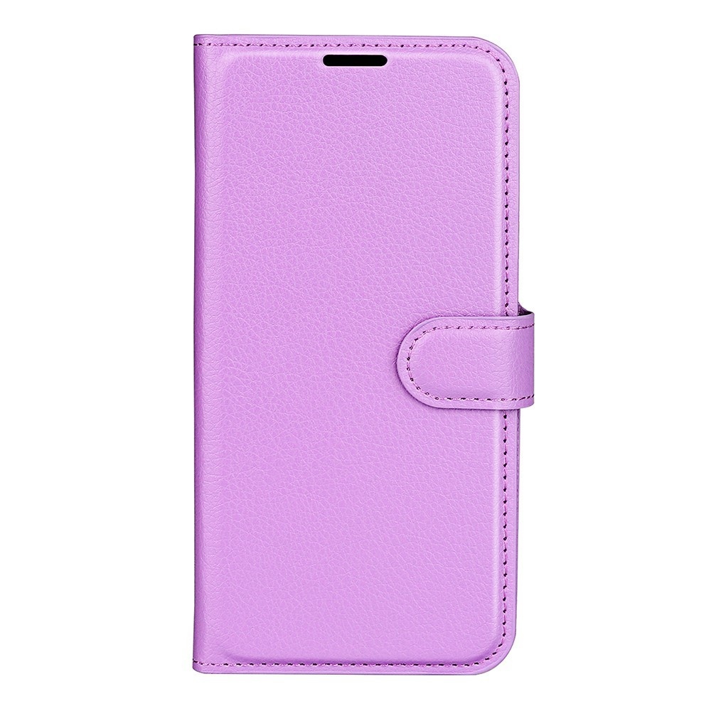 Litchi könyvtáska iPhone 16e készülékhez - lila