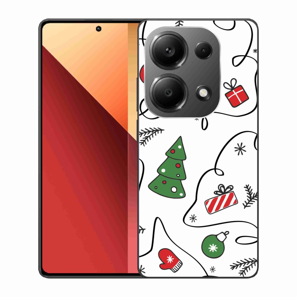 Gél borítás mmCase a Xiaomi Redmi Note 13 Pro 4G/Poco M6 Pro számára - karácsonyi motívumok