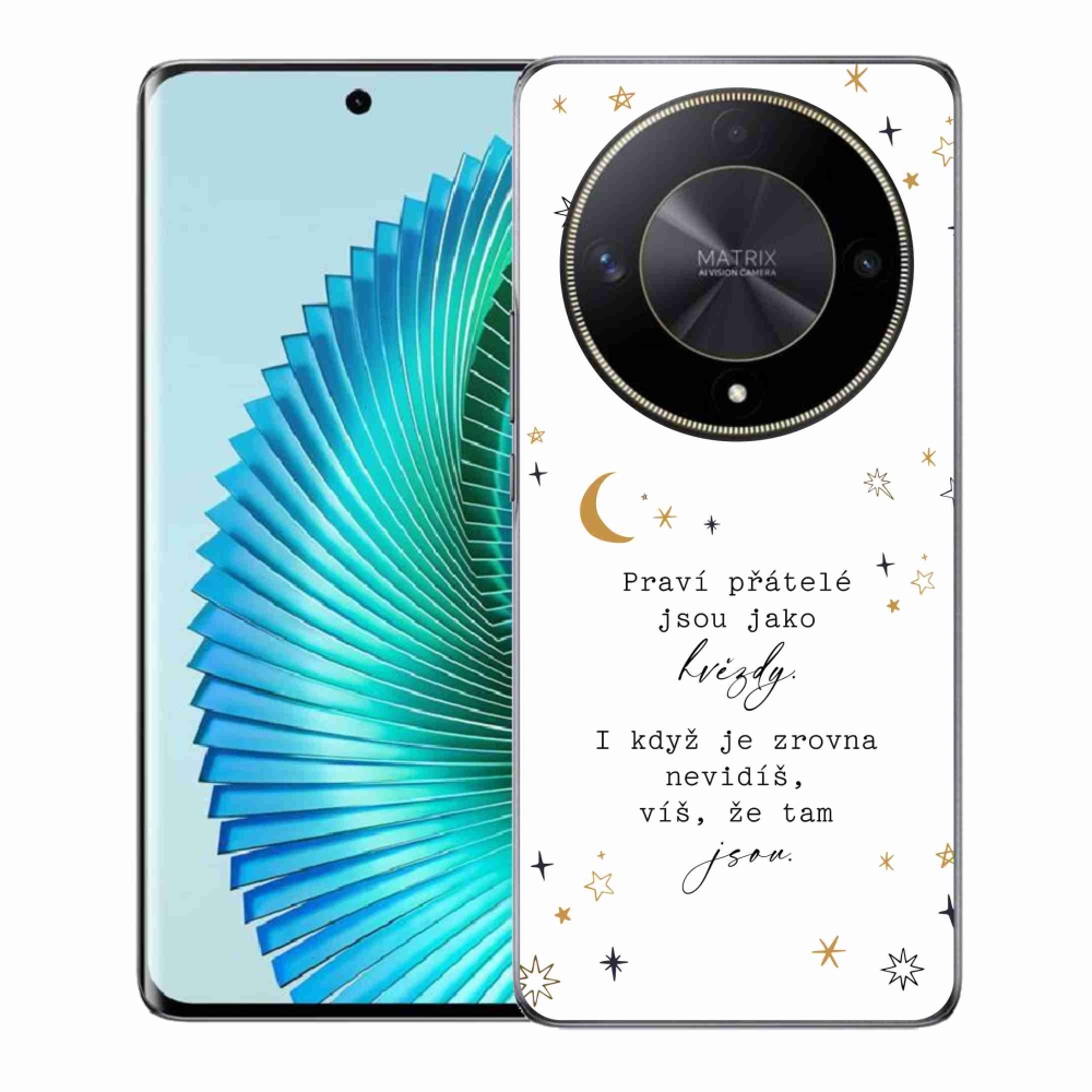 Gél borító mmCase a Honor Magic 6 Lite 5G készülékhez - Idézet 6 fehér háttér
