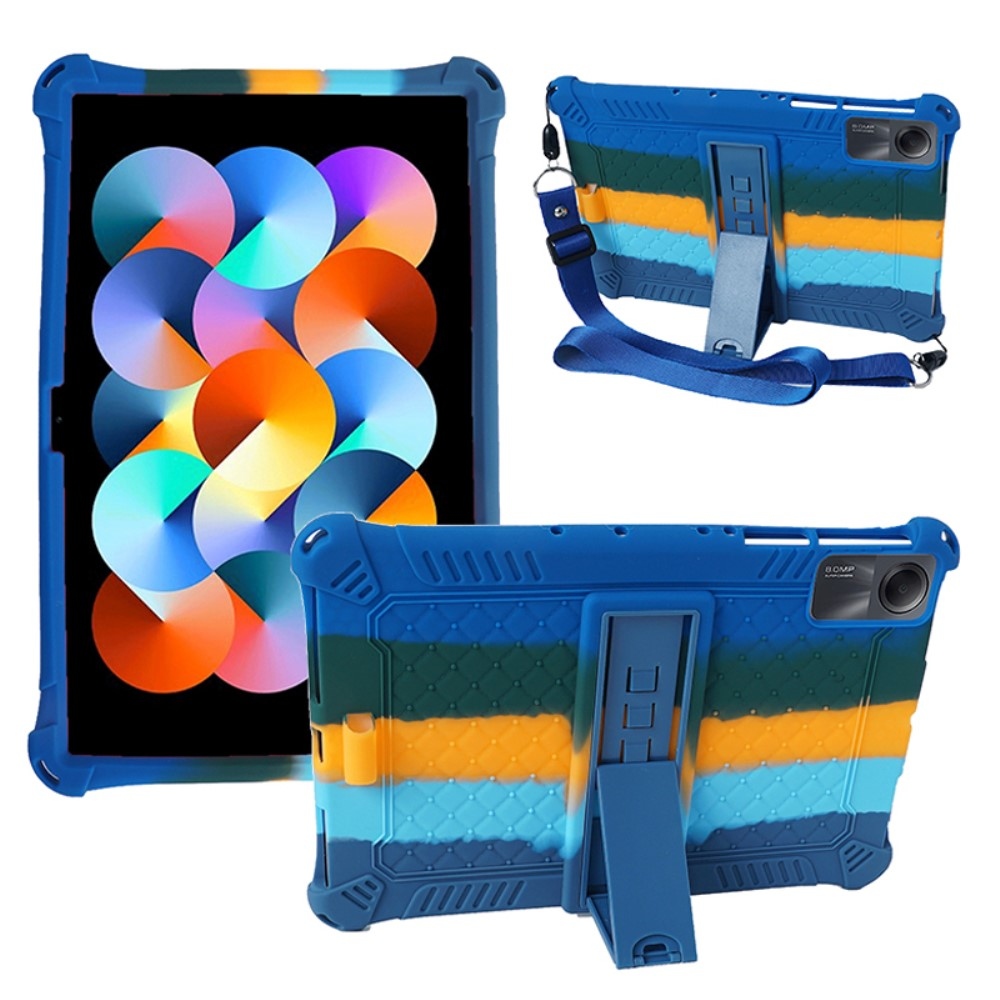 Szilikon borító pánttal Xiaomi Redmi Pad SE-hez - szín/sötétkék