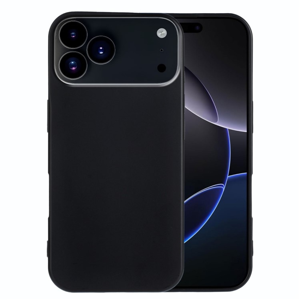 Matt zselés tok iPhone 17 Pro készülékhez - fekete