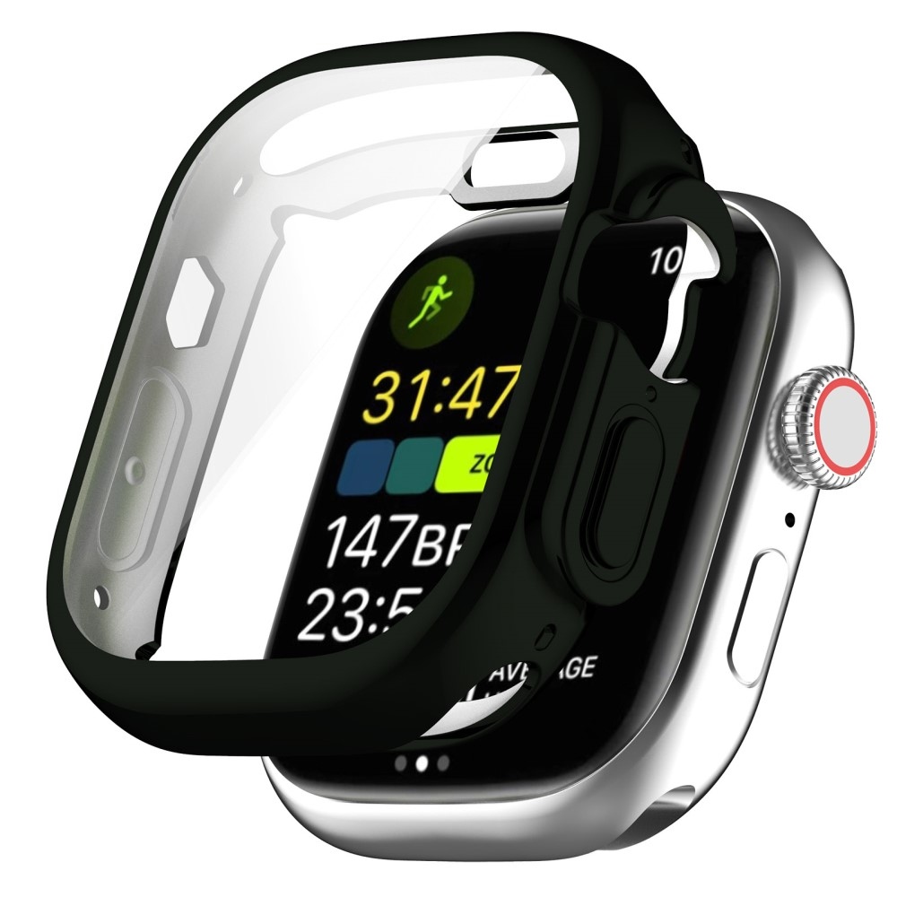 Puha, pattintható zselés védőtok Apple Watch Ultra/Ultra 2 49 mm-es órához - sötétzöld
