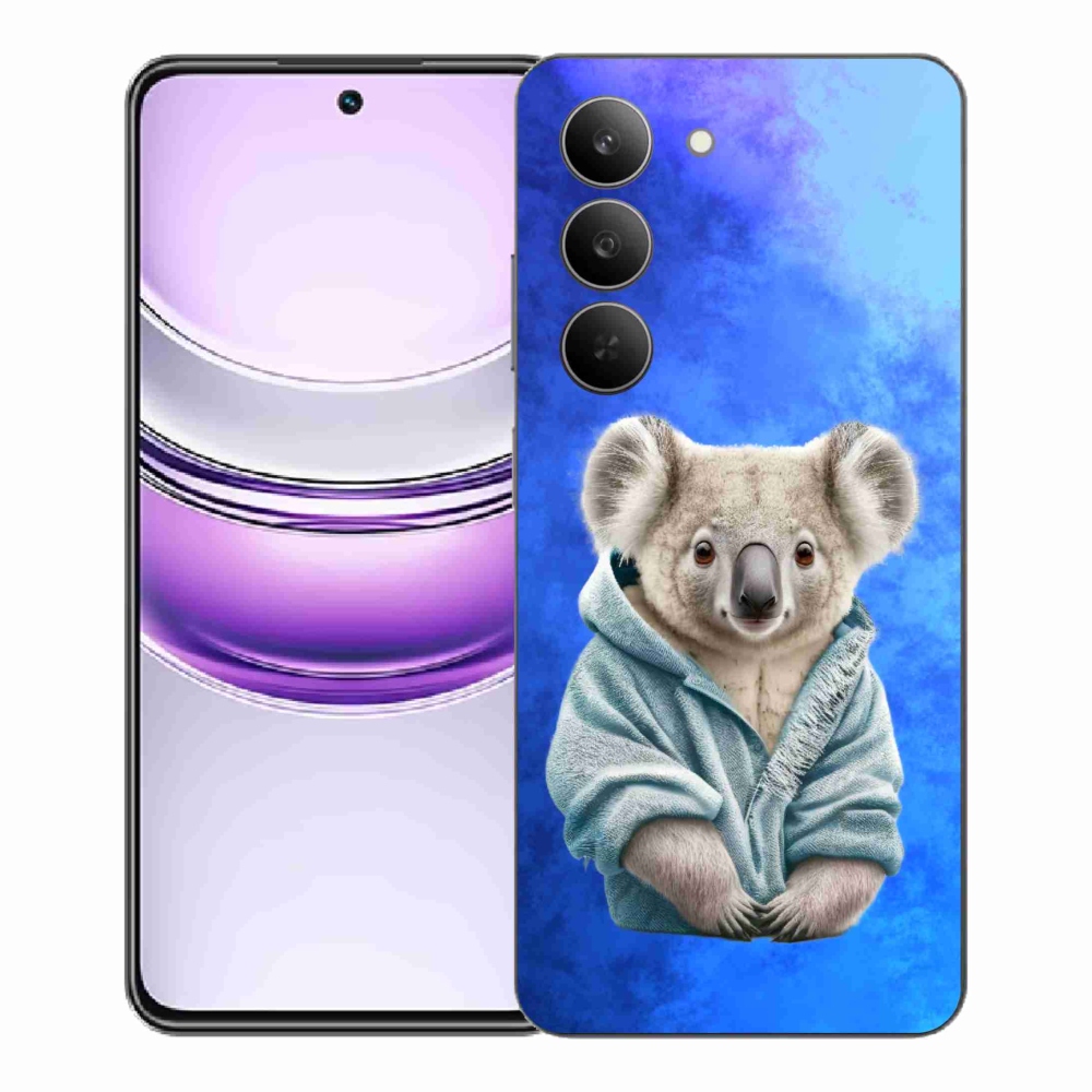 Gél borító mmCase a Realme 14x 5G készülékhez - koala pulóverben
