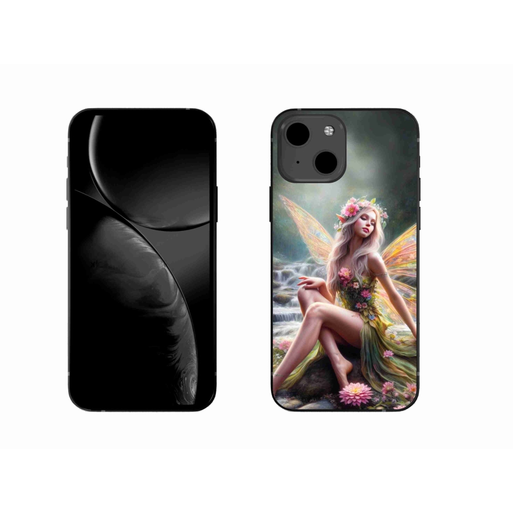Gél borítás mmCase iPhone 13 6.1 - pillangó nő 1
