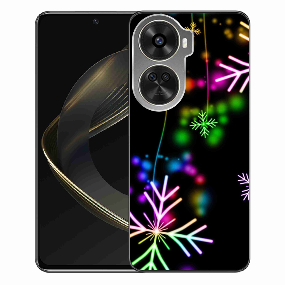 Zselés borítás mmCase a Huawei Nova 12 SE-hez - színes pelyhekkel