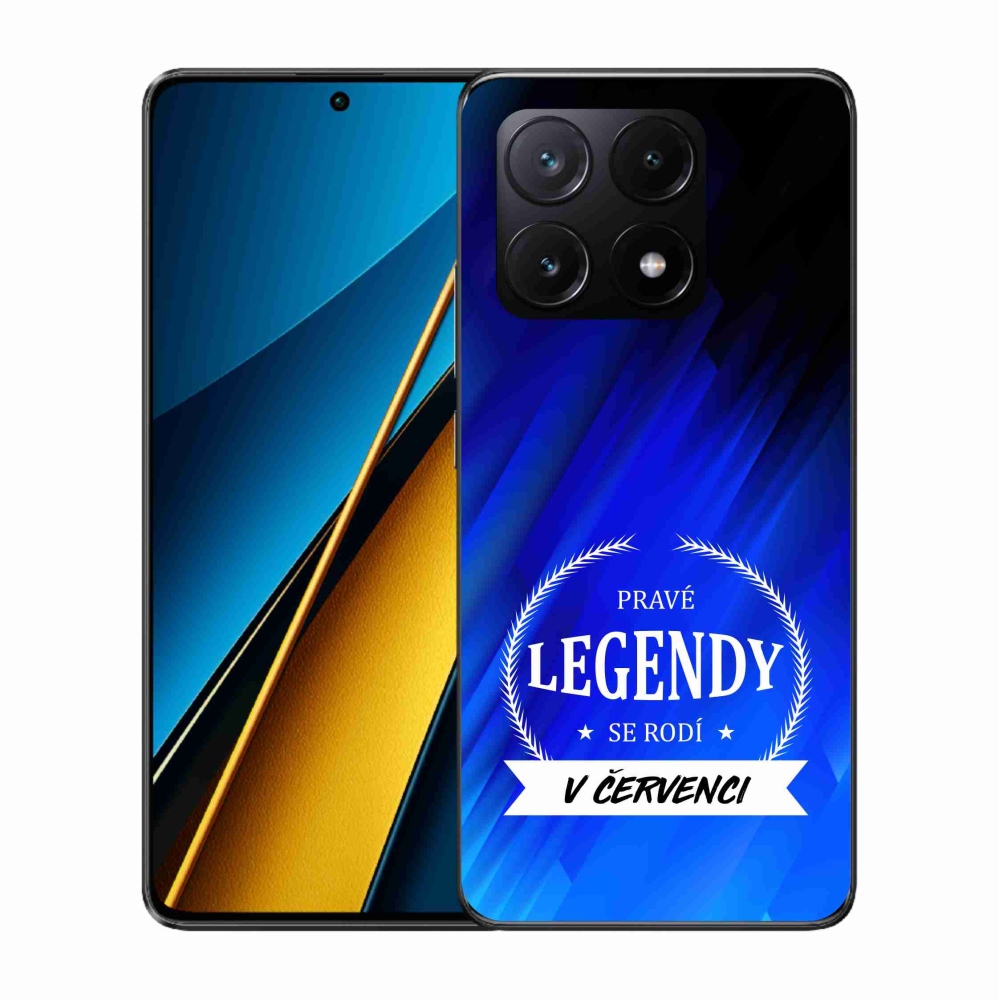 Gél borítás mmCase a Xiaomi Poco X6 Pro 5G-n - Legendák júliusban kék háttérrel