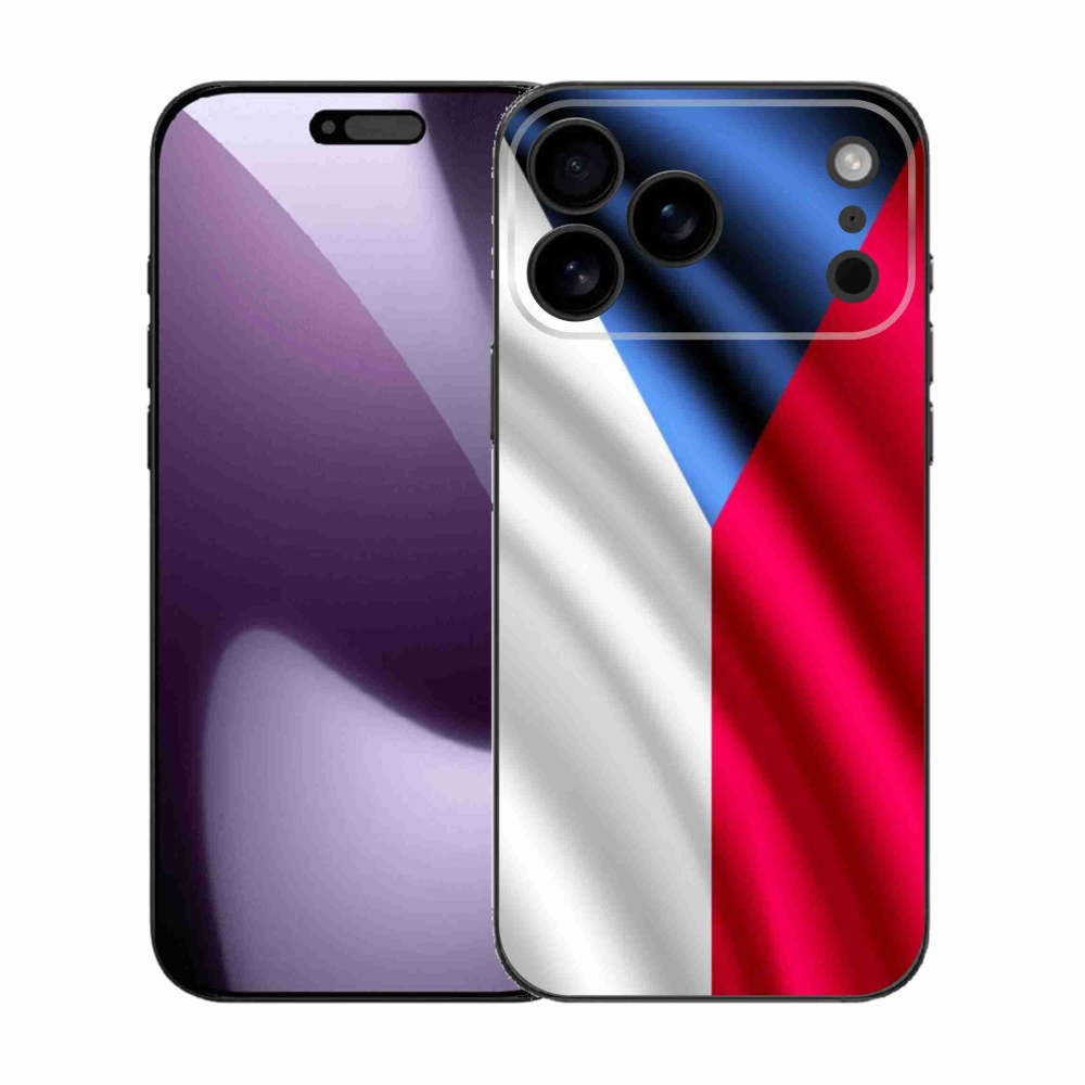 Zselés borítás mmCase iPhone 17 Pro Max készülékhez - cseh zászló