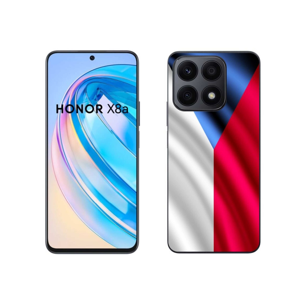 Zselés borítás mmCase a Honor X8a számára - cseh zászló