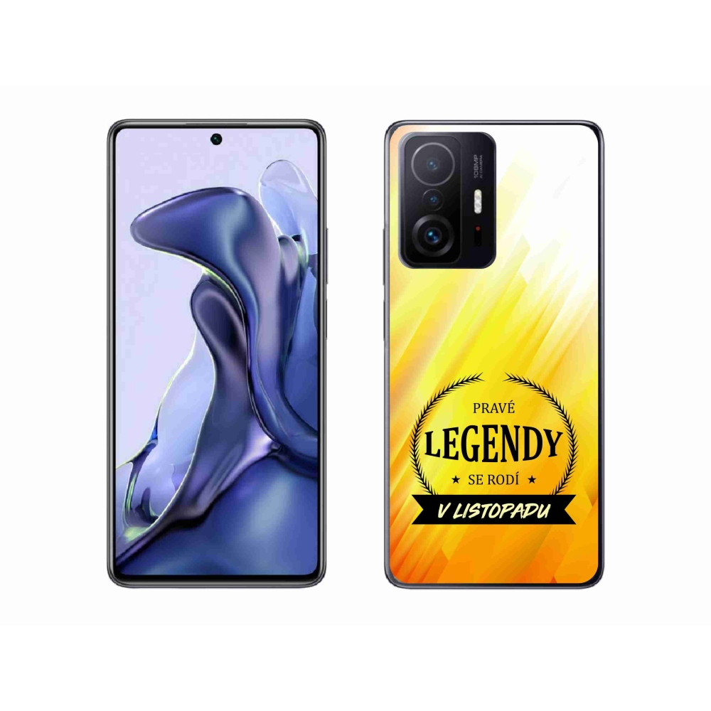 Gél borítás mmCase a Xiaomi 11T Pro - Legendák novemberben sárga háttérrel