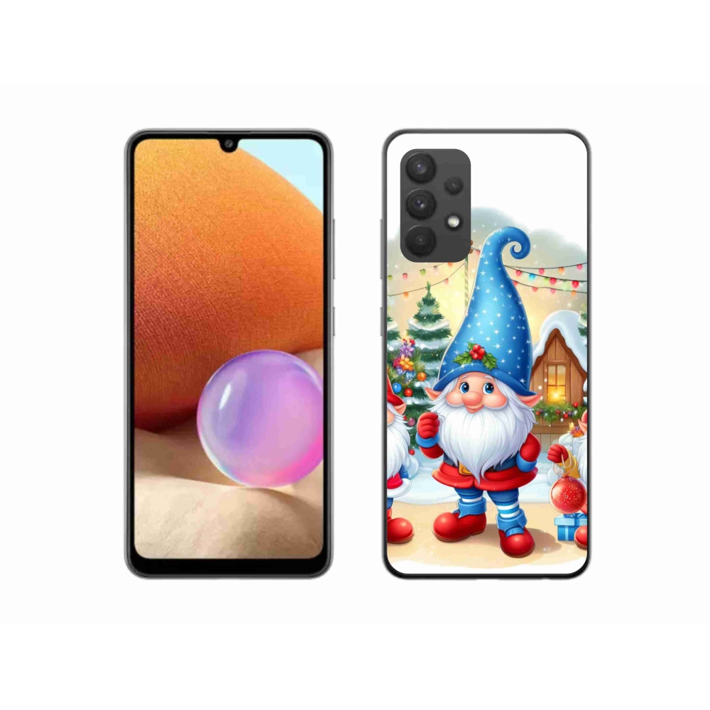 Gél borítás mmCase Samsung Galaxy A32 4G - karácsonyi manókhoz