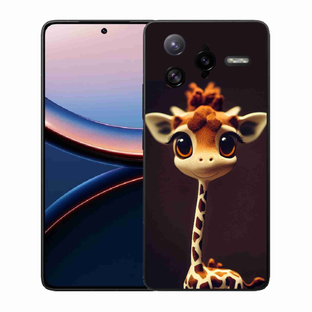 Gél borítás mmCase a Xiaomi Poco F7 Ultra számára - kis zsiráf
