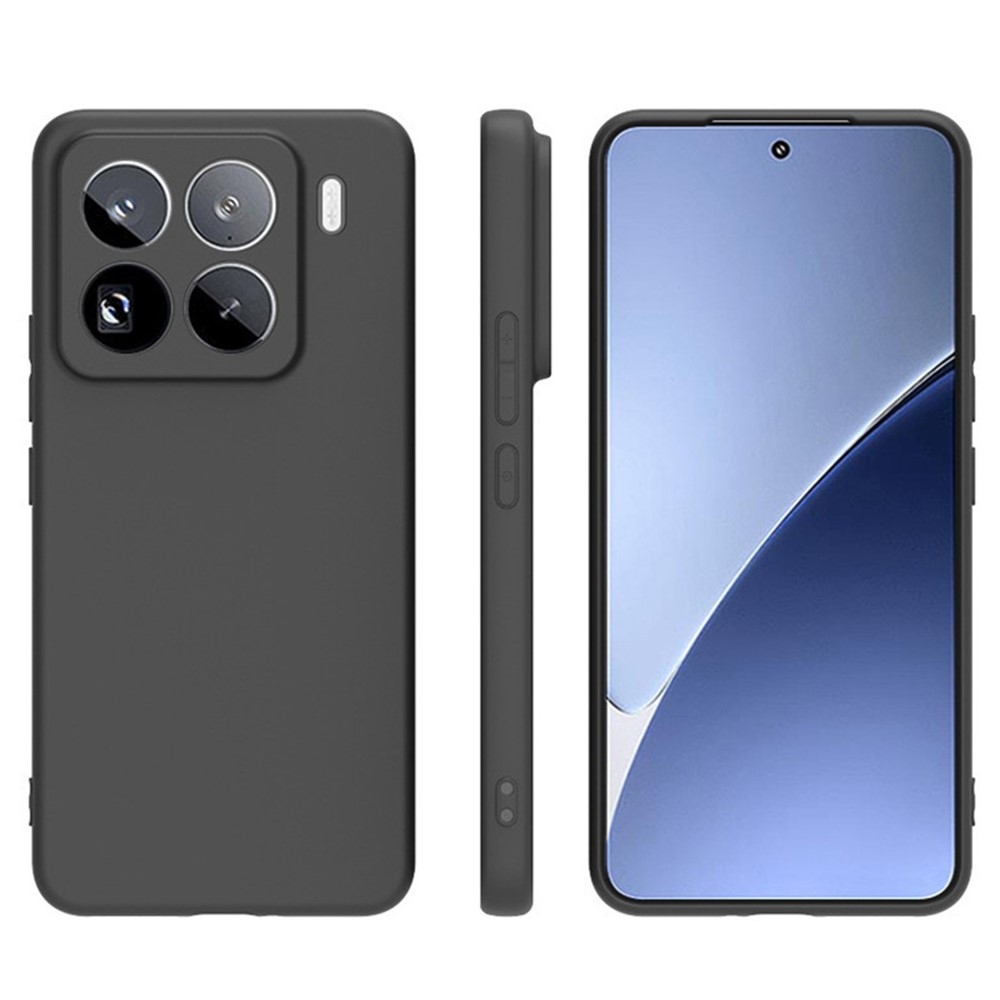 Matt zselés tok Xiaomi 15 Pro-hoz - fekete