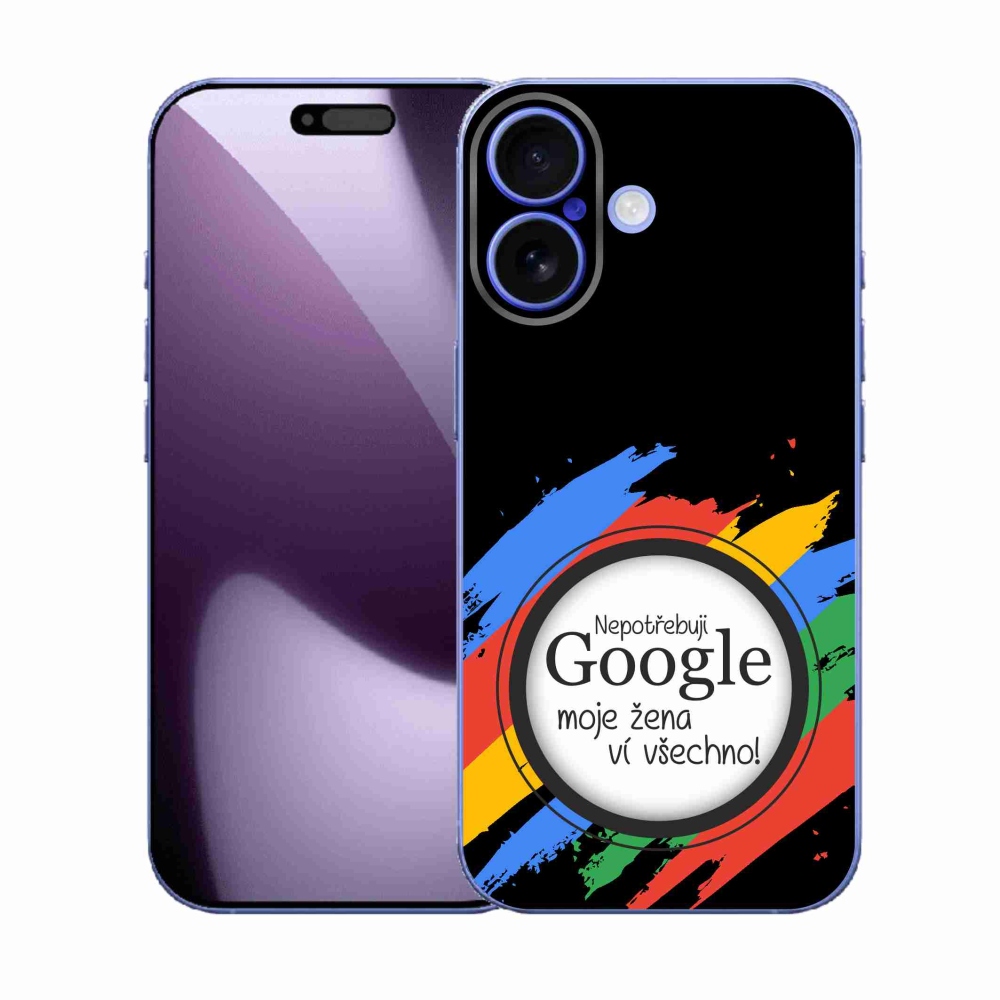 Gél borító mmCase iPhone 17 készülékhez - a nő mindent tud fekete háttérrel