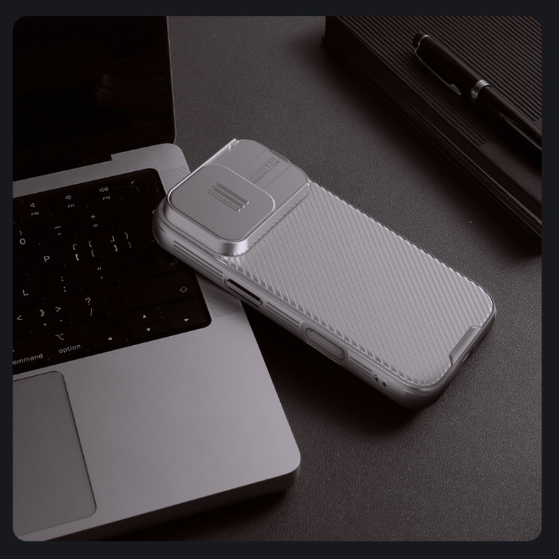 Nillkin CamShield PRO hátlap az Apple iPhone 16 Pro készülékhez Titánium szürke