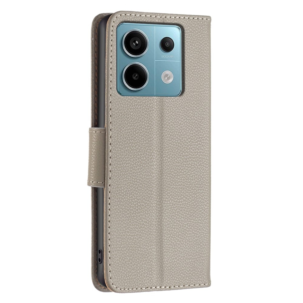 Állványos könyv tok Xiaomi Redmi Note 13 Pro 5G/Poco X6 5G - szürke