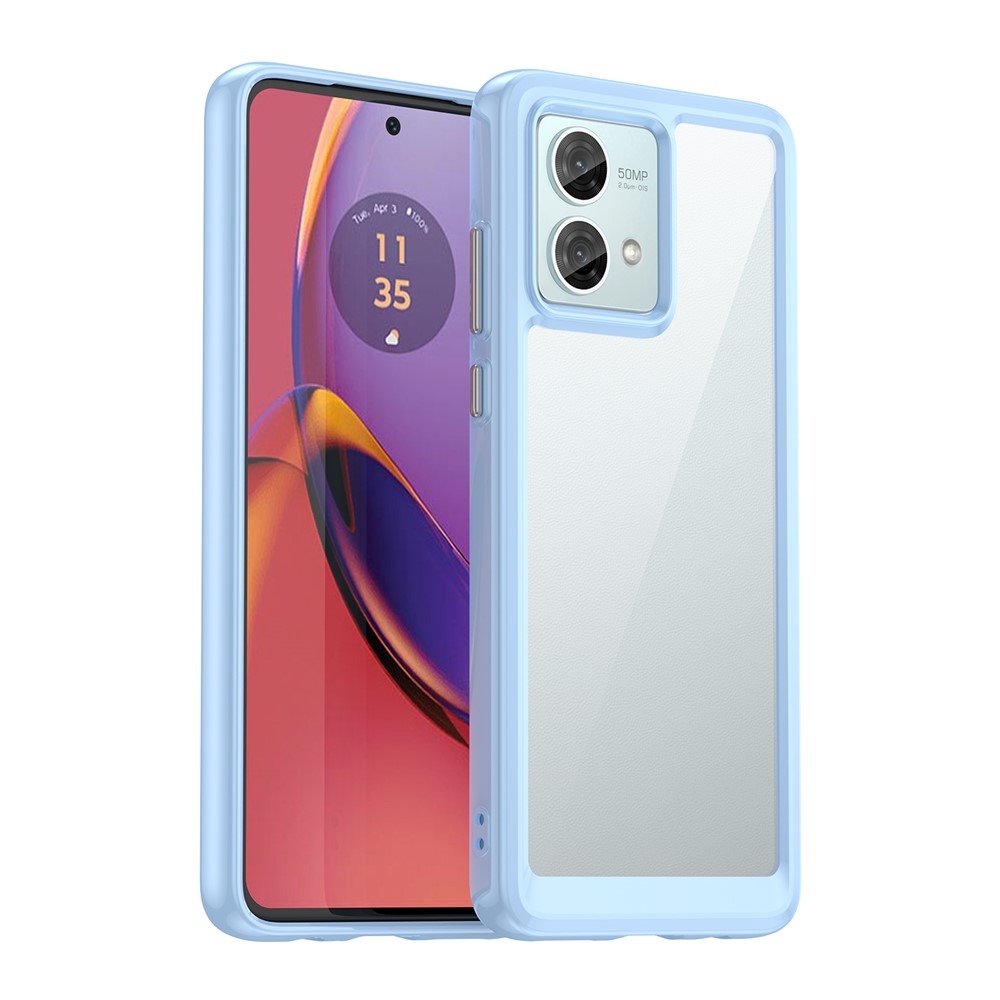 Zselés tok kemény hátlappal Motorola Moto G84 5G - kék
